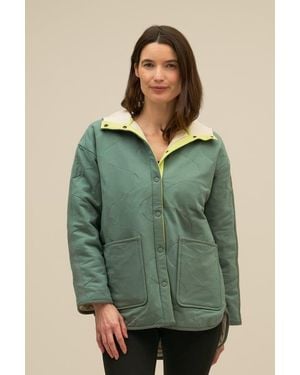 BAM Wingham Quilted Hooded Jacket - Green