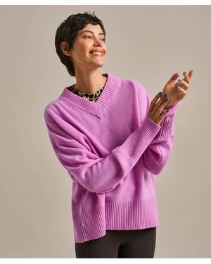 BAM Mission V Neck Jumper - Purple