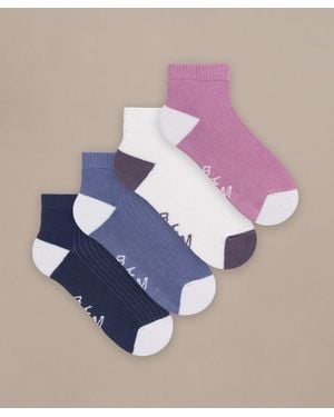 BAM Quarter Crop Socks - Blue