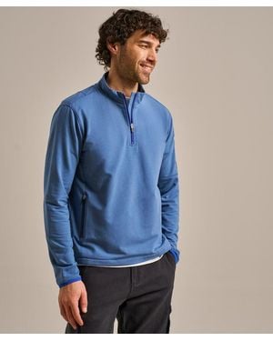 BAM Shilstone Quarter Zip Lightweight Sweatshirt - Blue