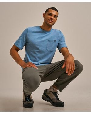 BAM Themis Striped Crew Neck T-Shirt - Blue