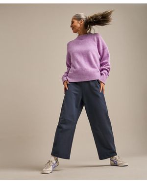 BAM Throw On Knitted Crew Neck Jumper - Pink