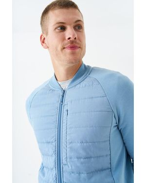 BAM Plym Quilted Bomber Sweat - Blue