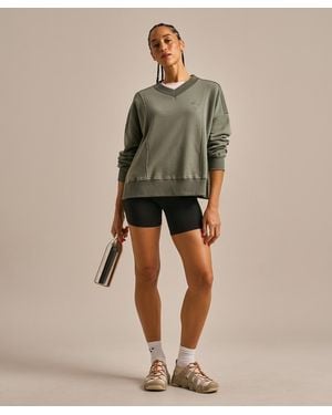 BAM V Neck Layering Sweatshirt - Natural