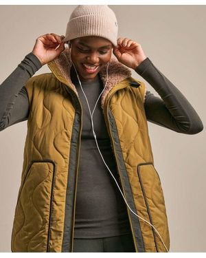 BAM Clothing 73 Zero Reversible Longline Gilet Golden - Multicolour