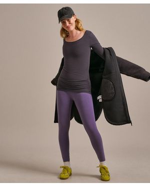BAM Horizon Rib Long Sleeve Top - Grey