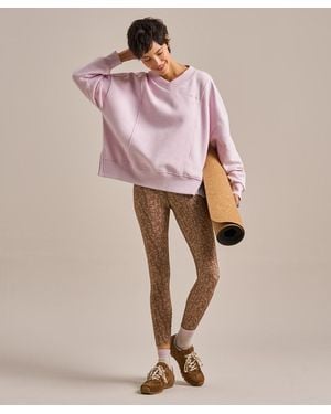 BAM V Neck Layering Sweatshirt - Pink