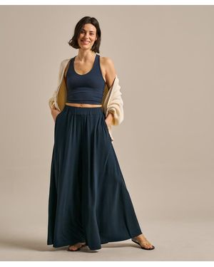 BAM In Motion Extreme Palazzo Yoga Pant - Blue