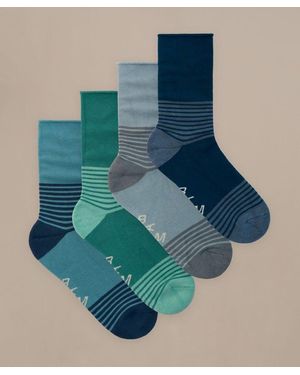 BAM Boo Roll Top Socks - Blue