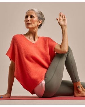 BAM Sleeveless Boxy Layering Knitted Top - Red