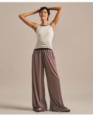 BAM Wide Leg Palazzo Trousers - Natural