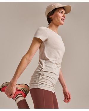 BAM Gathered Hem Air Boo T-Shirt - Brown