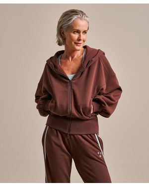BAM Clothing Athletic Zip Through Hoody Conker - Brown