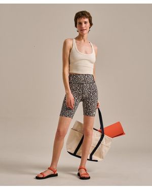 BAM Rib Gathered Crop Top - Natural