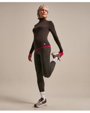 BAM High Neck Luxe Top - Natural