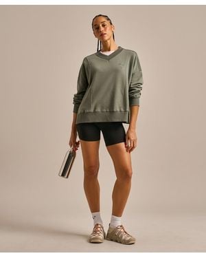BAM V Neck Layering Sweatshirt - Natural