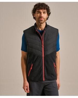 BAM Quilted Fleece Hybrid Gilet - Natural