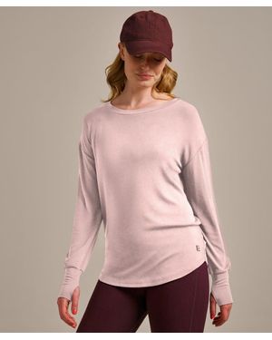BAM Luxe Longline Yoga Top - Pink