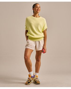 BAM Sleeveless Knitted Flow Top - Yellow