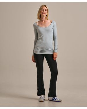 BAM Kelly Gathered Hem Top - Grey