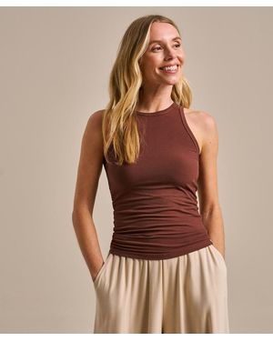 BAM Active Rib Tank Top - Brown