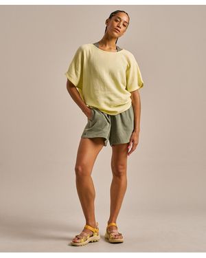 BAM Breathable Cotton Gauze Fluidity Top - Yellow