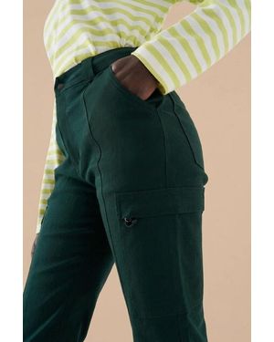 BAM Clothing Agallea Slim Leg Cargo Trousers - Green