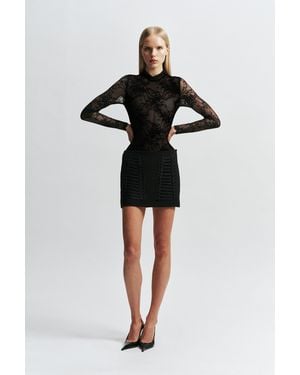 Bardot Sephine Low Rise Mini Skirt - Black