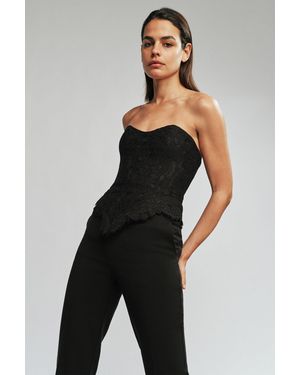 Bardot Belina Lace Bustier - Black