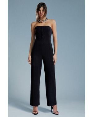 Bardot Fantino Straight Leg Jumpsuit - Blue