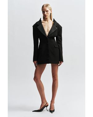 Bardot Adine Zip Back Blazer Dress - Black