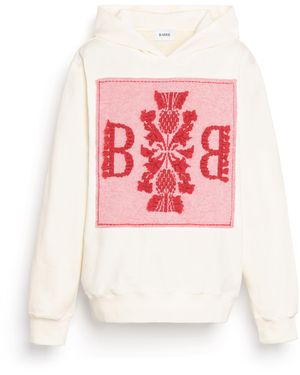 Barrie Hoodie With Logo Cashmere Patch - Red