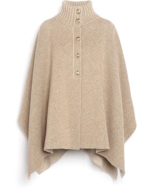 Barrie Cashmere Cape - Natural