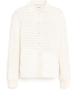 Barrie Shirt In Embossed Knit - White