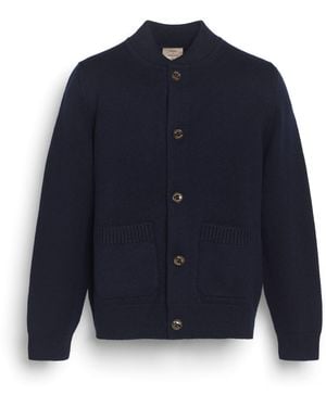 Barrie Chunky Cashmere Cardigan<Br> X Monocle - Blue