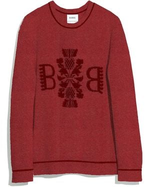 Barrie 3d Logo Cashmere Jumper - Red
