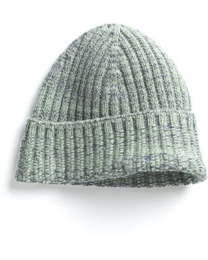 Barrie Mottled Cashmere Beanie - Green