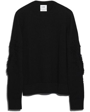Barrie Timeless Round-neck Cashmere Jumper - Black