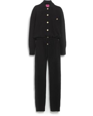Barrie Cashmere Jumpsuit - Black
