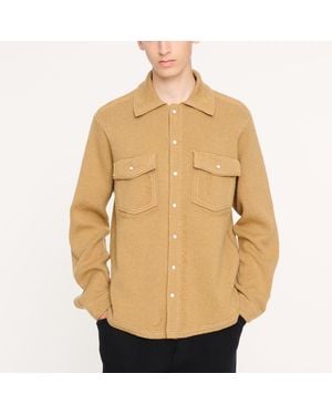 Barrie Cashmere And Cotton Denim Overshirt - Natural