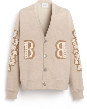 Barrie Cardigan In Cotton With A Cashmere B Logo - Natural