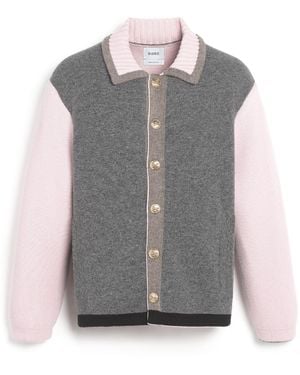Barrie Trompe-l''œil Jacket In Cashmere And Wool - Grey