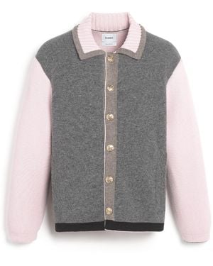 Barrie Trompe-l''œil Jacket In Cashmere And Wool - Gray