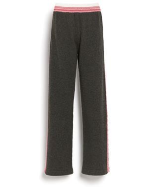 Barrie Trousers In Marled Cashmere - Grey