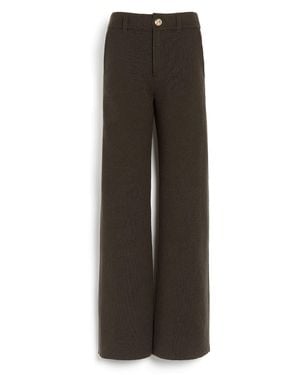 Barrie Chunky Cashmere Trousers - Brown