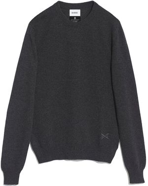 Barrie B Label Round-neck Cashmere Jumper - Black