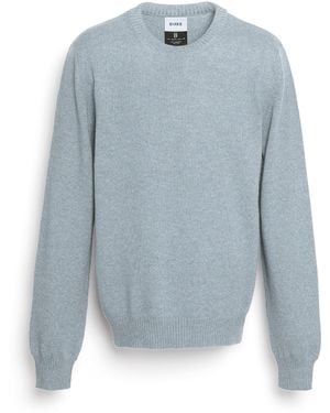 Barrie B Label Round-neck Cashmere Jumper - Blue
