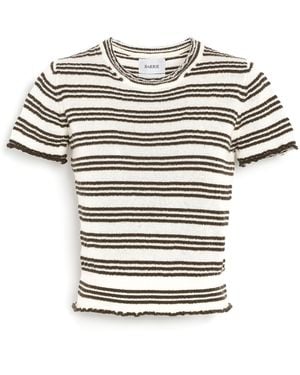 Barrie Striped Top - White
