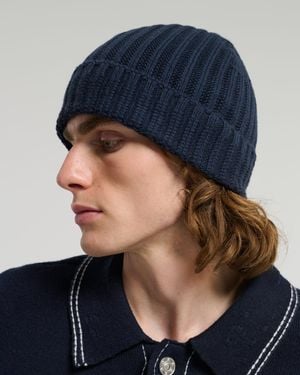 Barrie Cashmere Beanie - Blue