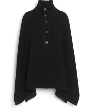 Barrie Cashmere Cape - Black
